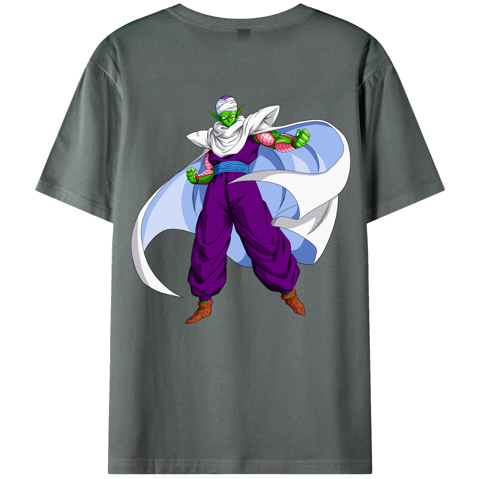 （画像用） ドラゴンボール ピッコロ DRAGON BALL Piccolo 綿100％ メンズ半袖Tシャツ（バックプリント） 通気性